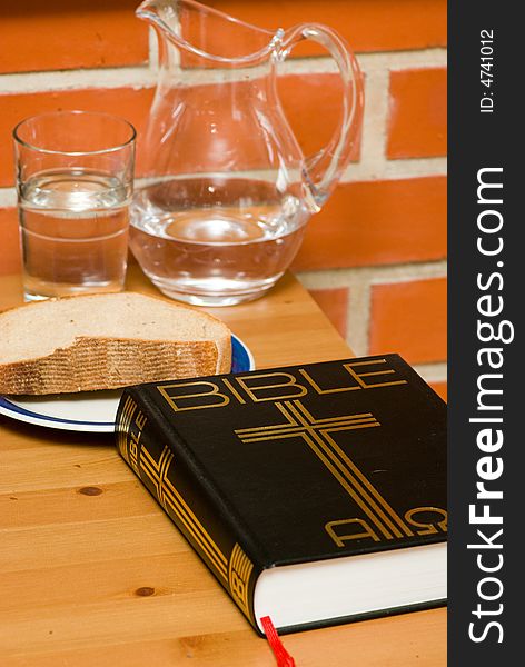 Repentance at bread, waters and Bible