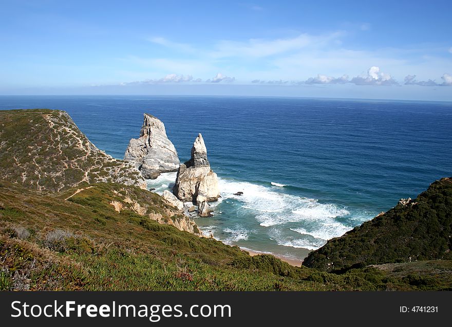 Portuguese coastline - ursa's beach - wild nature