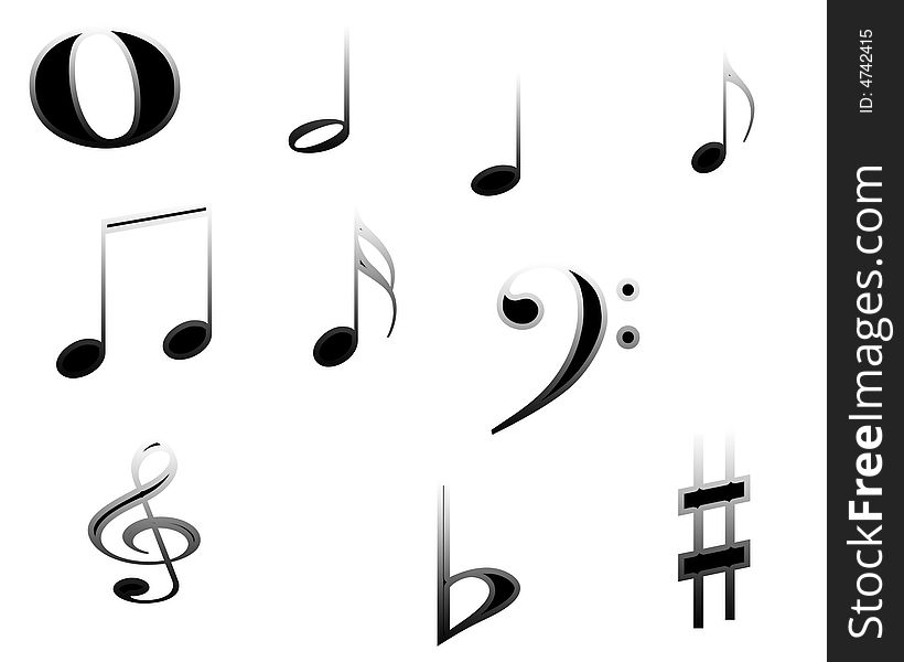 Excellently designs musical notes from KCDesigns