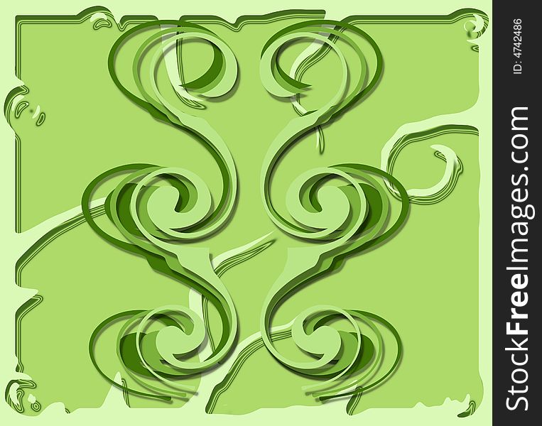 Twirly growing design with balanced and beautifully stylized shapes. evolving growing. Twirly growing design with balanced and beautifully stylized shapes. evolving growing