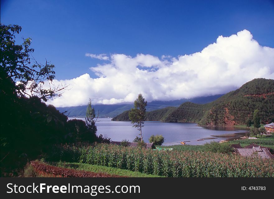 Lugu Lake in west of China