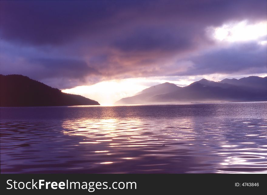 Lugu Lake in west of China. Lugu Lake in west of China