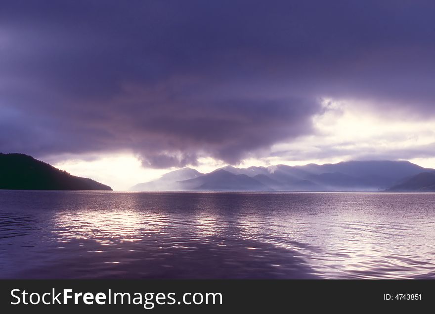 Lugu Lake sunrise