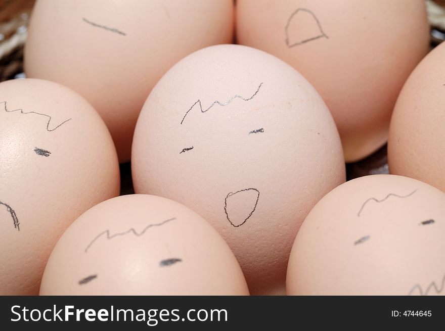 Face of egg