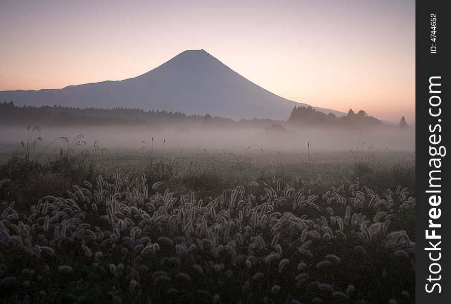 The Asagari highland morning scene. The Asagari highland morning scene