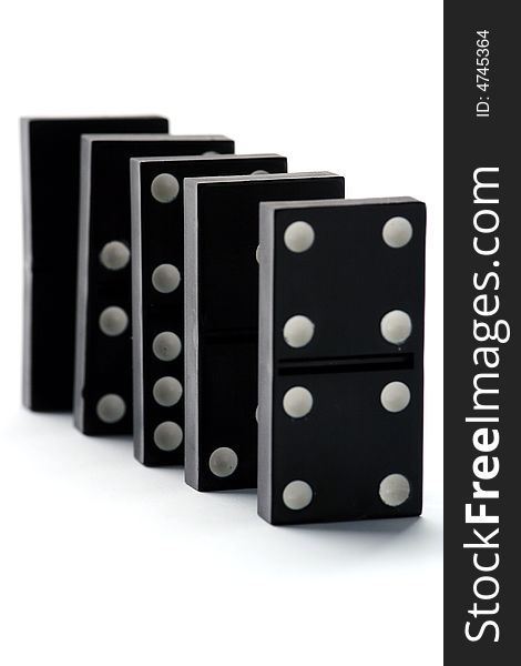 Dominoes Isolated In White