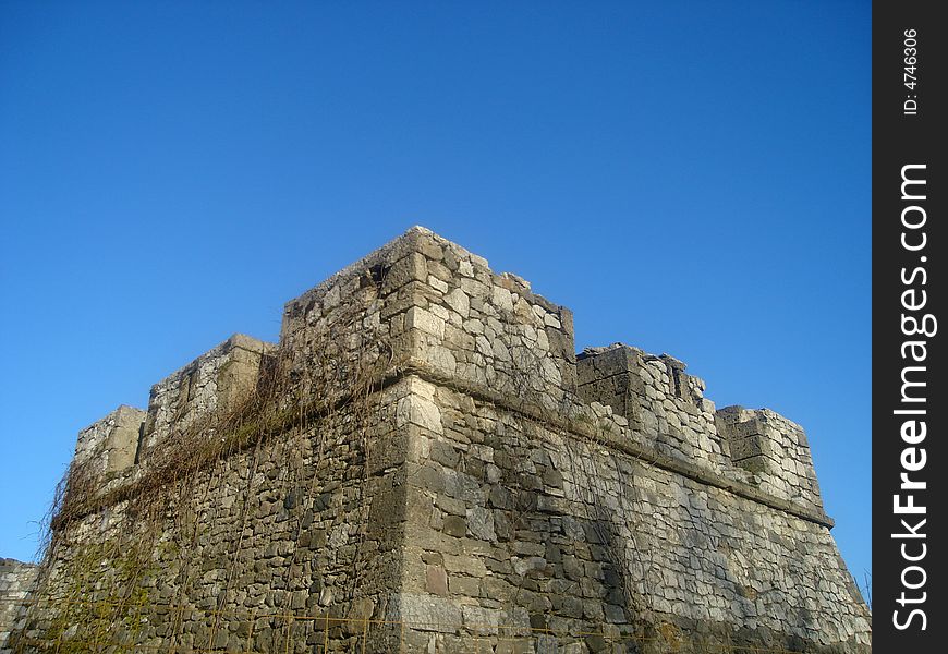 Ruins of old medieval castle