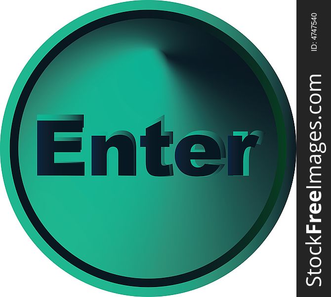 Enter button in green color