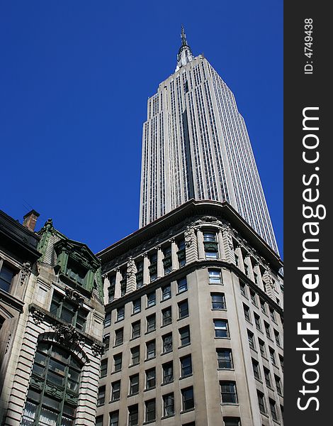 Buildings in midtown Manhattan (including the Empire State Building). Buildings in midtown Manhattan (including the Empire State Building).