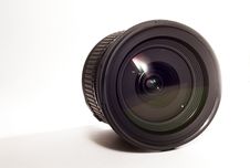 SLR Camera Lens On White Isolated Background Stock Images