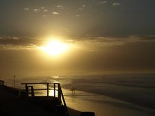 Sunrise Over Ocean Royalty Free Stock Photo