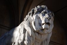 Stone Lion Royalty Free Stock Images