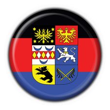 East Frisia Button Flag Round Shape Stock Images