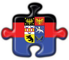 East Frisia Button Flag Puzzle Shape Royalty Free Stock Image