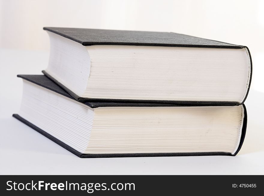 Books isolated on the white background