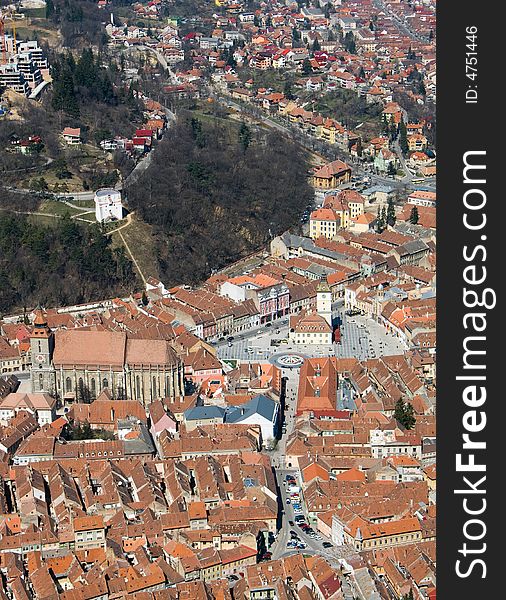 Old center of Brasov city (one of the most beautiful medieval town from Europe). Old center of Brasov city (one of the most beautiful medieval town from Europe)