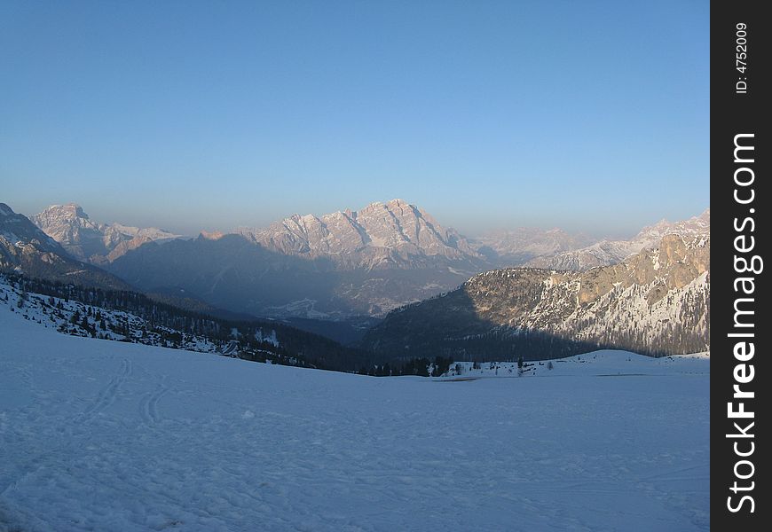 Sunset Over Cortina