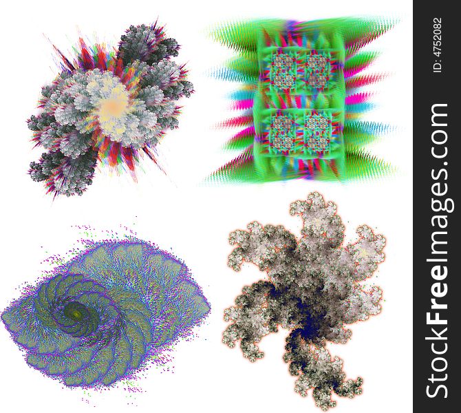 Floral fractal structures