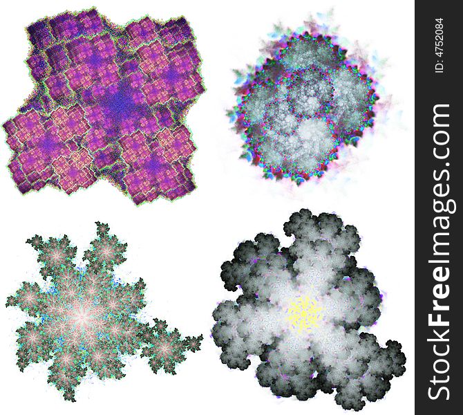 Floral fractal structures