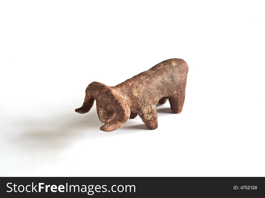 African Terra cotta Cow Traditional handwork