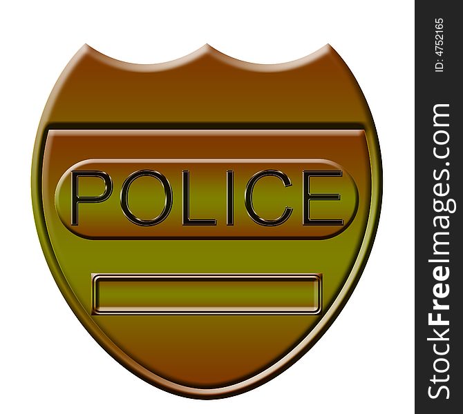 Illustration of the policeman sign. Illustration of the policeman sign