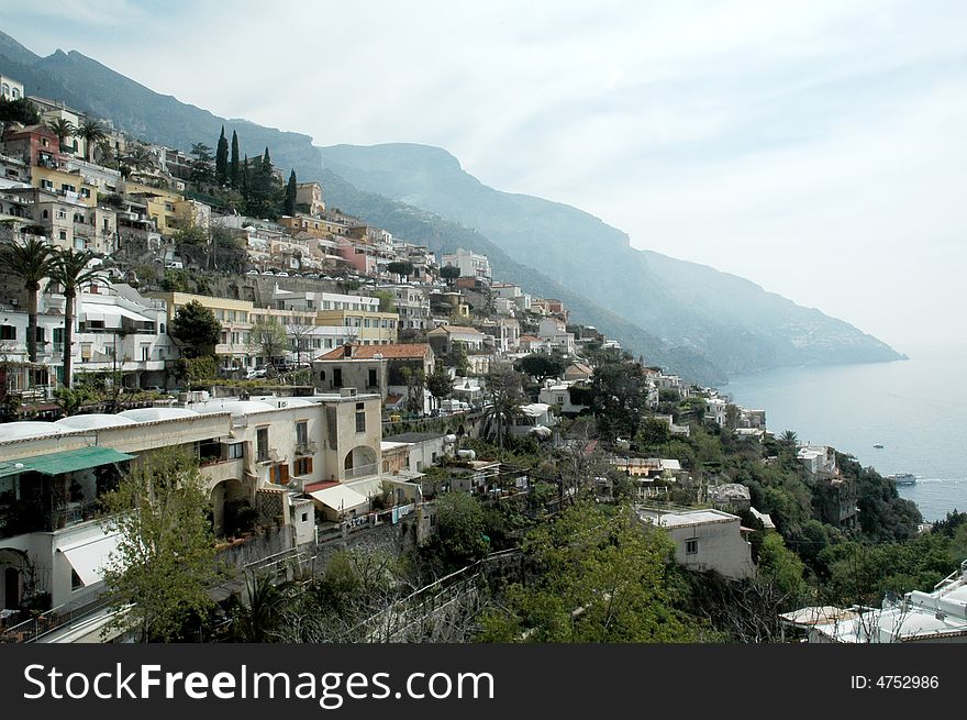 View of Italian Estates in Capri