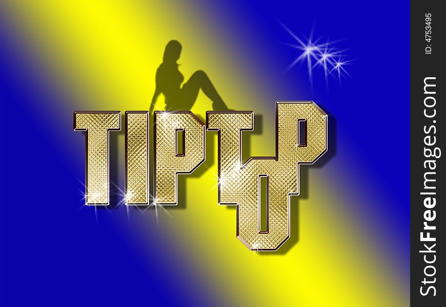 Abstract sign of tip top texture background. Abstract sign of tip top texture background