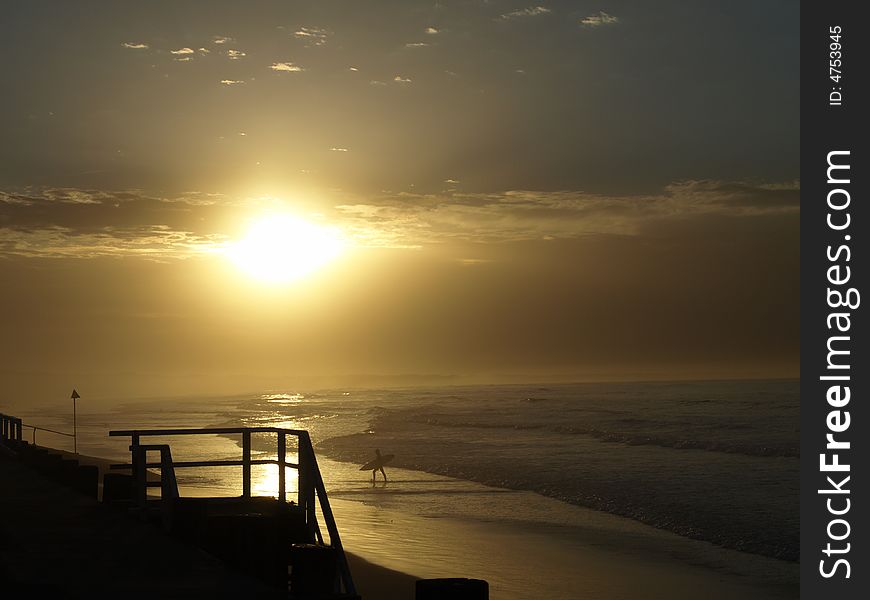 Sunrise at Ocean Grove, Victoria, Australia. Sunrise at Ocean Grove, Victoria, Australia