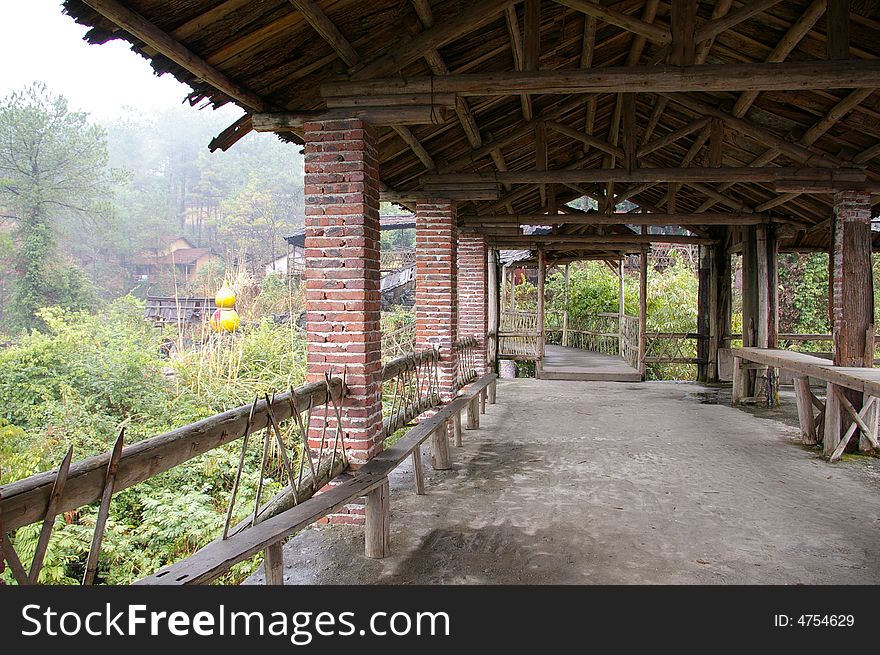 Yao Nationality's aisle,at liannan county Guangxi province China.