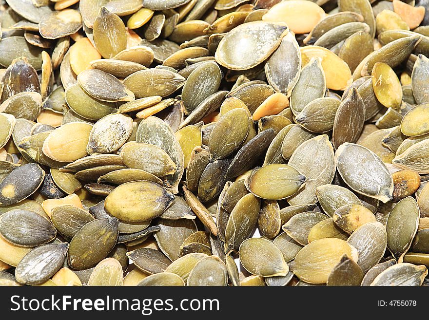 Close up of pumpkin seeds