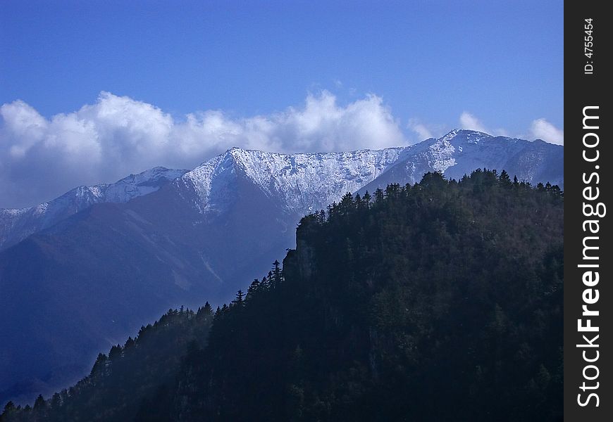 Siguniang mountain ,Sichuan province,China.