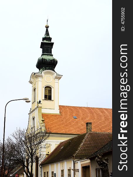 Baroque church in Komarno (Komarom), Slovakia