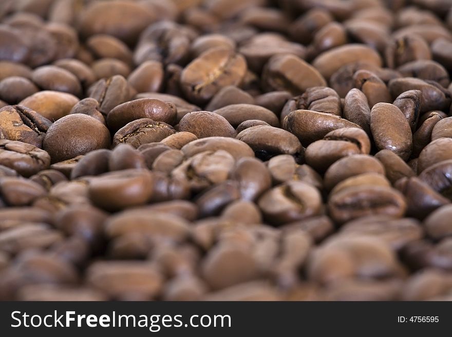 Coffee beans close-up, makes an good background