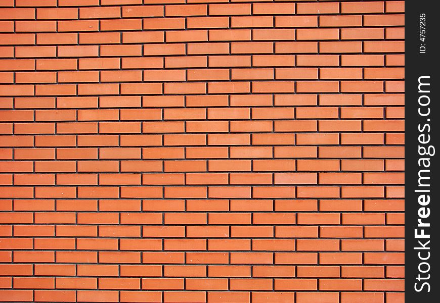 Background of wall from a red brick