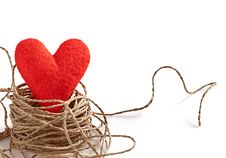 Love Heart Nest, Valentines Day. Greeting Card Royalty Free Stock Images Love Heart Nest, Valentines Day. Greeting Card Royalty Free Stock Images