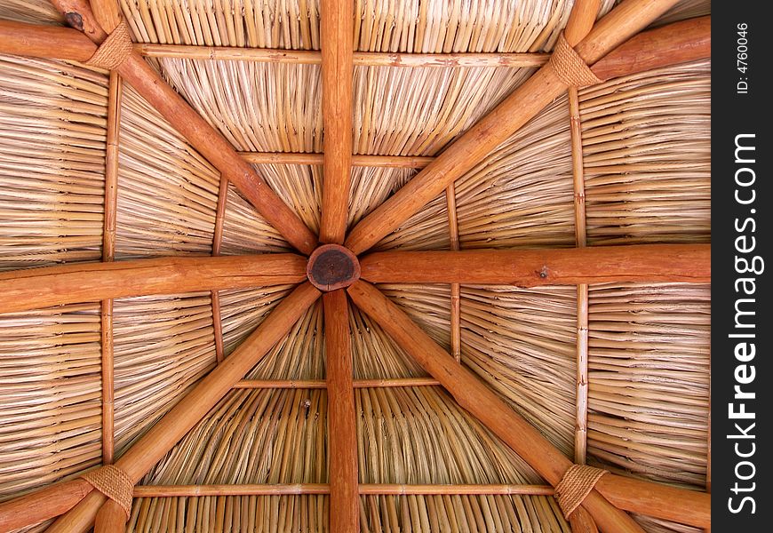 Pic of a Palapa (in spanish) taken at a beach. Pic of a Palapa (in spanish) taken at a beach