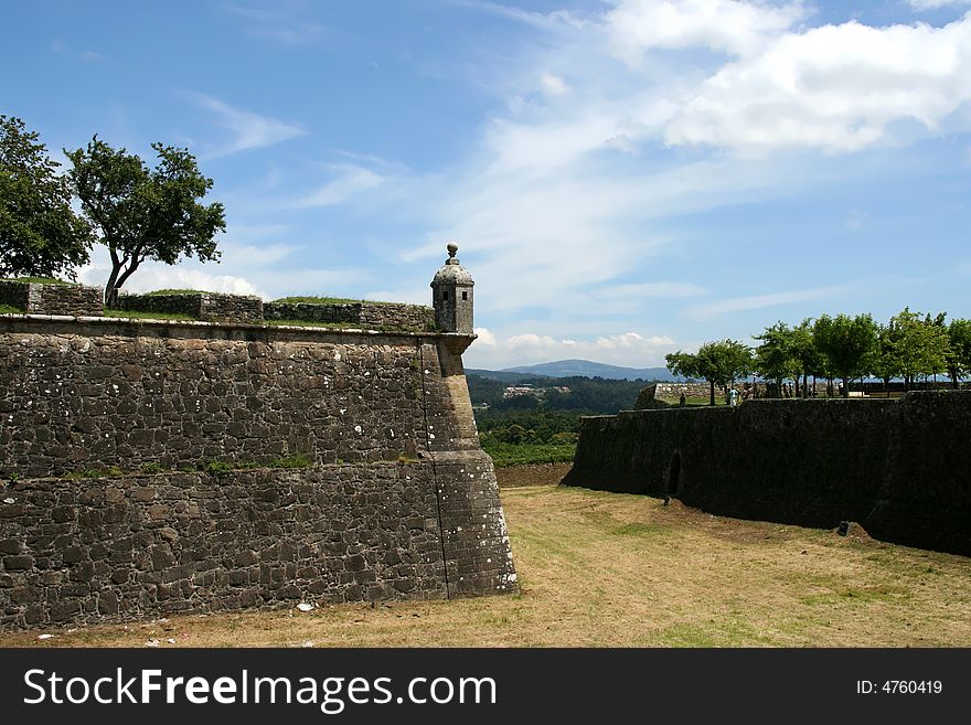 Fortification in the north of Portugal, border with spain