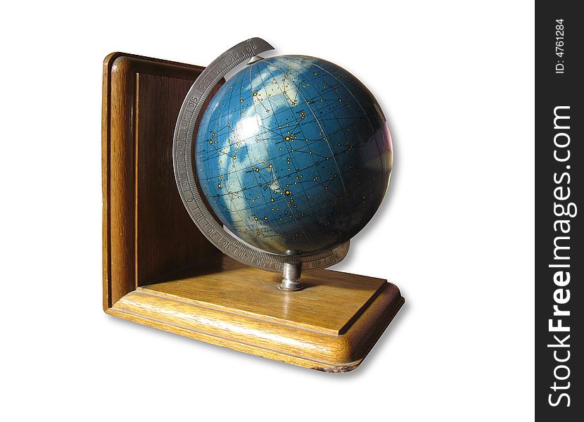 A model of space star globe. A model of space star globe