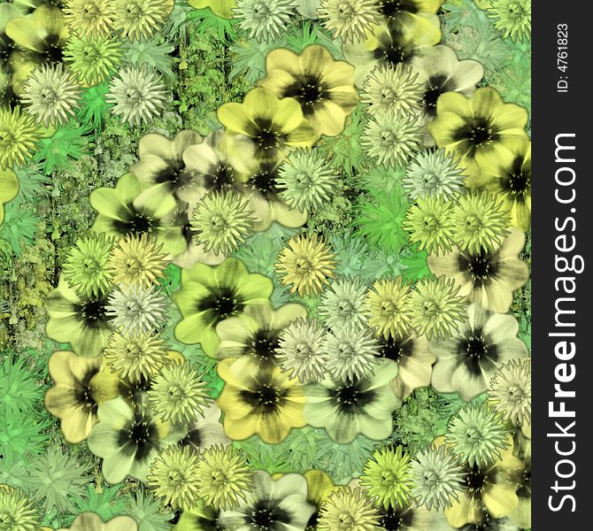 Abstract floral background, computer generated. Abstract floral background, computer generated