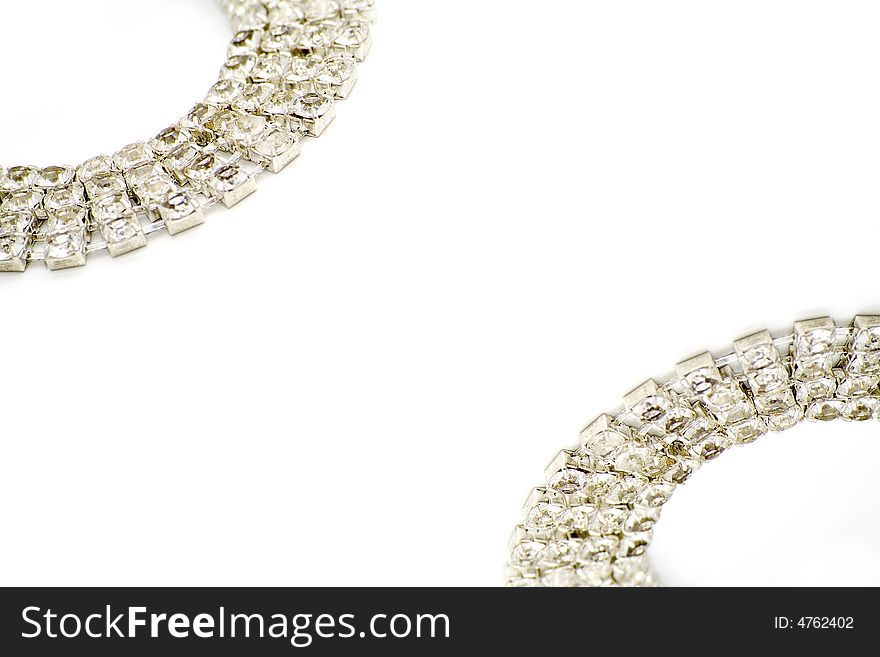 Close-up of diamond bracelet