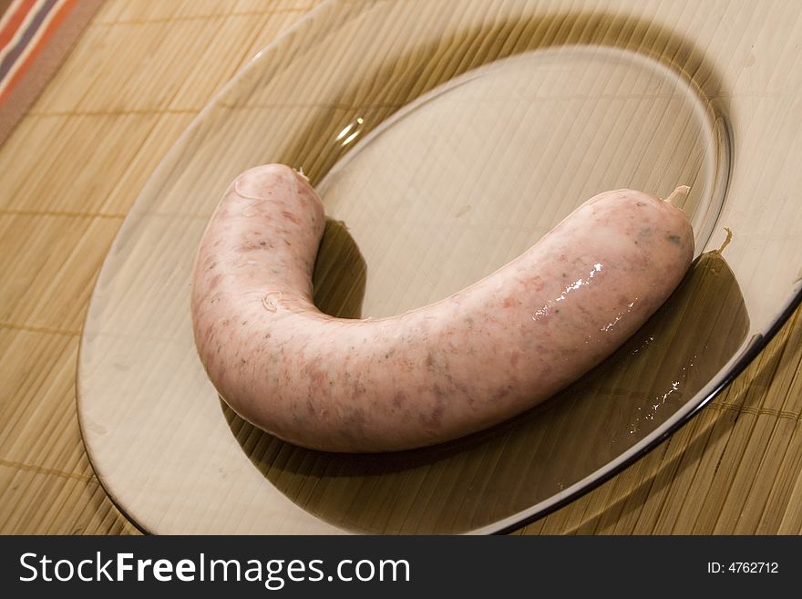 Raw Polish White Sausage