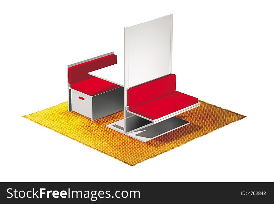 It's a multifunctional desk-chair-bed; my own concept. It's a multifunctional desk-chair-bed; my own concept