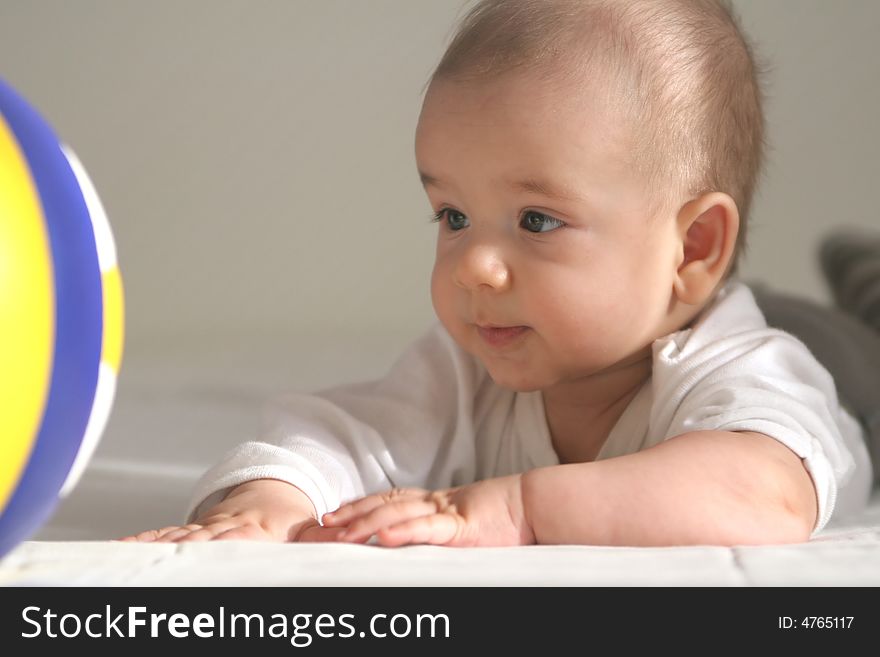 Baby with ball