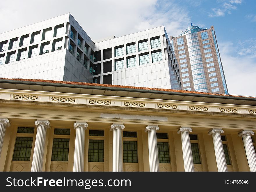 Modern and old style offices in kuala lumpur