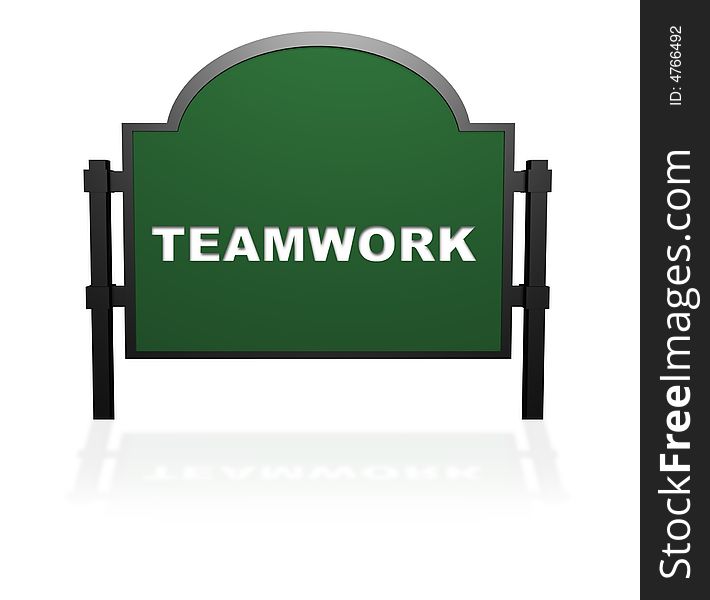 Teamwork sign