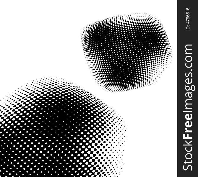 Abstract Halftone Background.