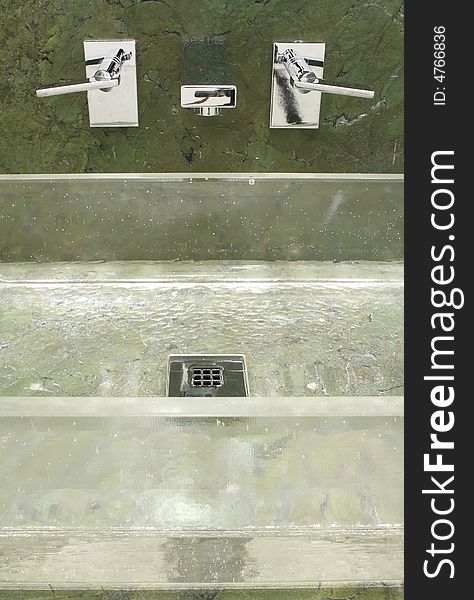 An image of a Luxury bathroom designer glass sink modern style. An image of a Luxury bathroom designer glass sink modern style