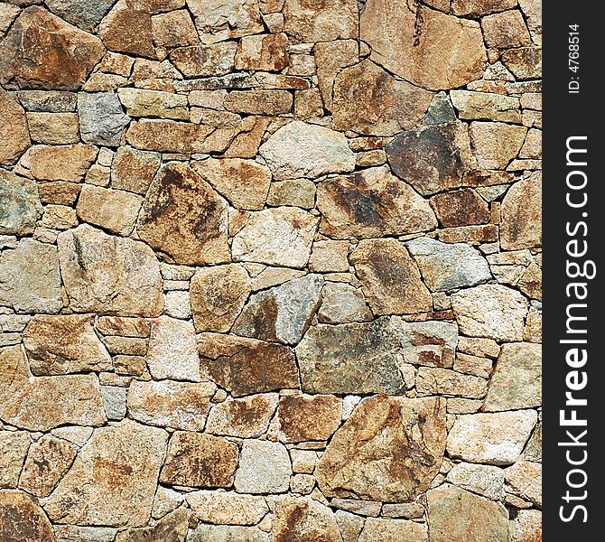 Old colored stone wall texture