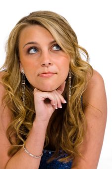 Close-up Sexy Blonde Looking Off Camera Stock Photography Close-up Sexy Blonde Looking Off Camera Stock Photography