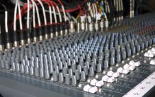 Large Audio Mixing Board Royalty Free Stock Photography Large Audio Mixing Board Royalty Free Stock Photography